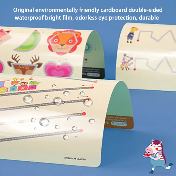 

Montessori Children Toys Drawing Tablet Early Educational Math Boy Girl Game Book Kids Child Learning Shape Pen Control Draw Set