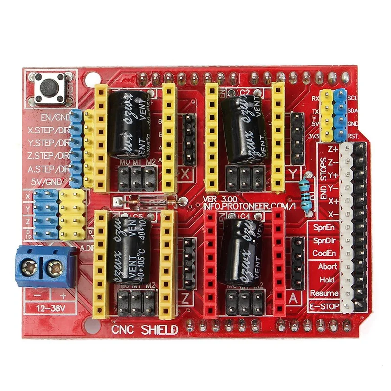Cnc щит + 4 X Drv8825 драйвер комплект для Arduino 3D принтера | Компьютеры и офис