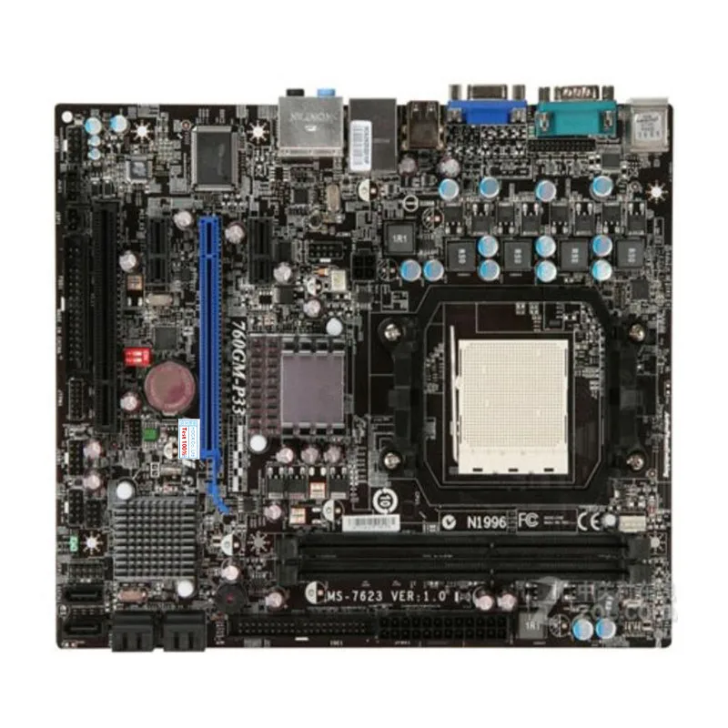 Материнская плата для MSI 760GM-P33 USB2.0 SATA II AM3 DDR3 AMD 760G 760 | Компьютеры и офис
