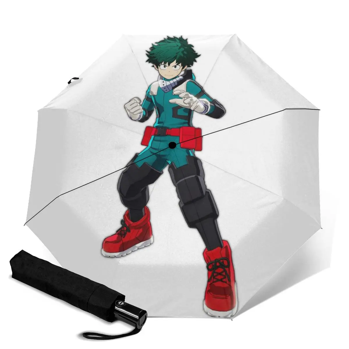 

Ветрозащищенный автоматический Двухместный Зонт HUAZI, 3 сложения, 8 костей, с защитой от ветра, для мужчин и женщин, для колледжа, уличный