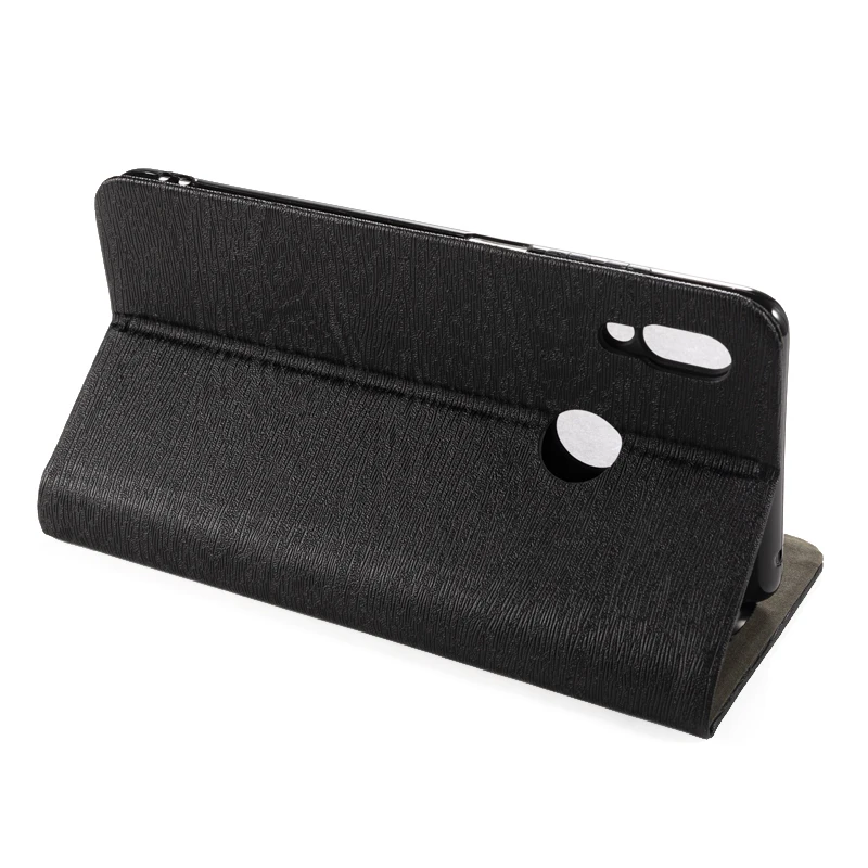 Wood grain PU Leather Phone Case For Lenovo K5 Pro Flip Business Wallet Soft Silicone Back Cover | Мобильные телефоны и