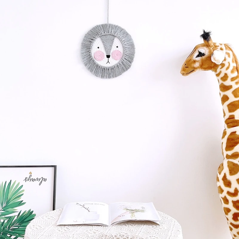 Скандинавская ручная плетеная подвеска в виде мультяшных животных украшение из