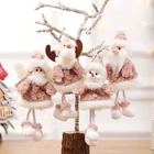 Рождественский ангел, плюшевая кукла, игрушка, подвеска, новогодняя елка, снеговик украшение 