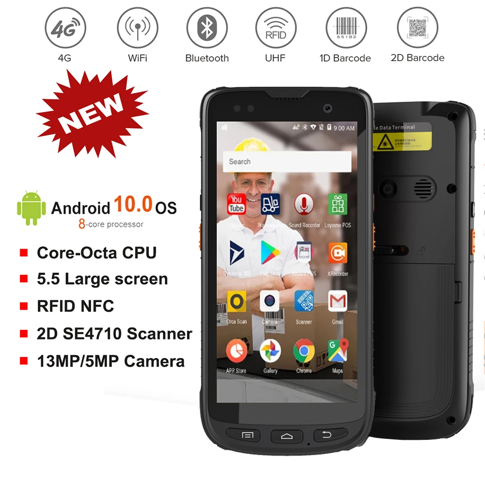 2021 г. Промышленный Склад управление со склада прочный мобильный PDA 1D 2D сканер
