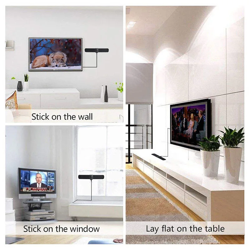 2020 Новый 150 Миля Диапазон HD TV антенна ТВ цифровой 4K цифровая в помещении Поддержка