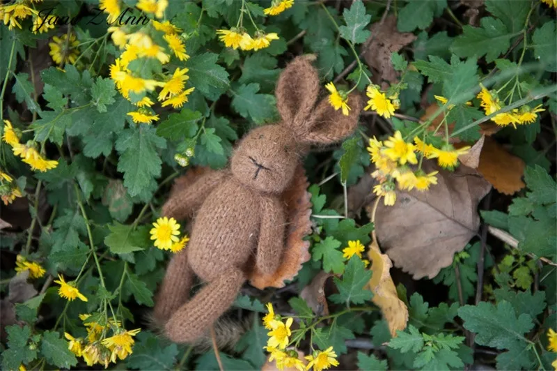coffee rabbit Jane Z Ann кукла ручной работы для фотосъемки новорожденных кролик девочка медведь свинья кошка реквизит для студийной съемки аксессуары - Цвет: coffee rabbit