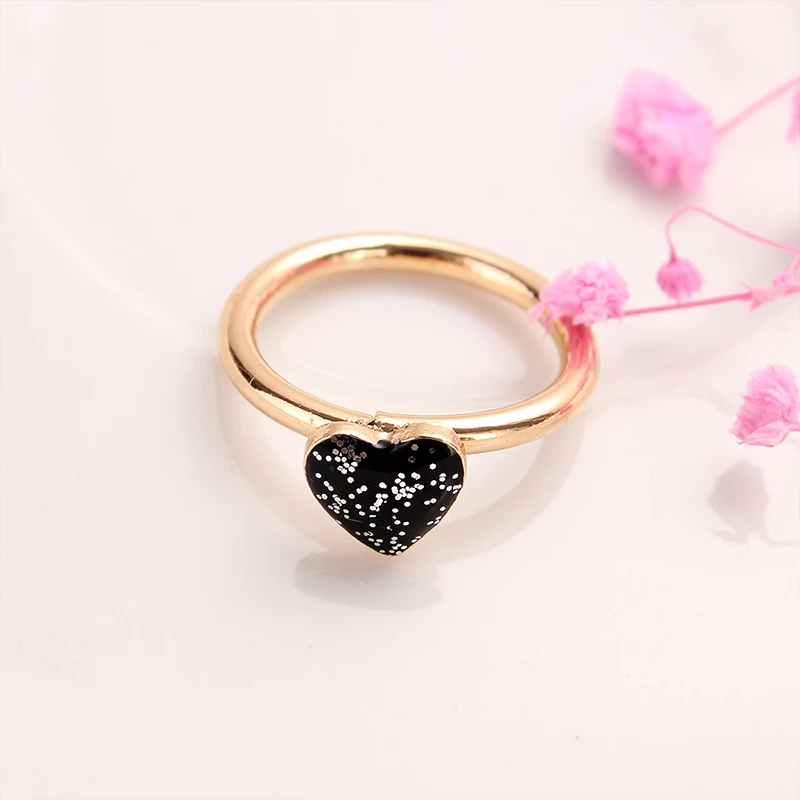 Модные креативные кольца в форме сердца для женщин классические женские золотые