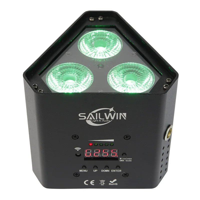 Миниатюрный беспроводной светодиодный прожектор С телефонным управлением 3x18 Вт