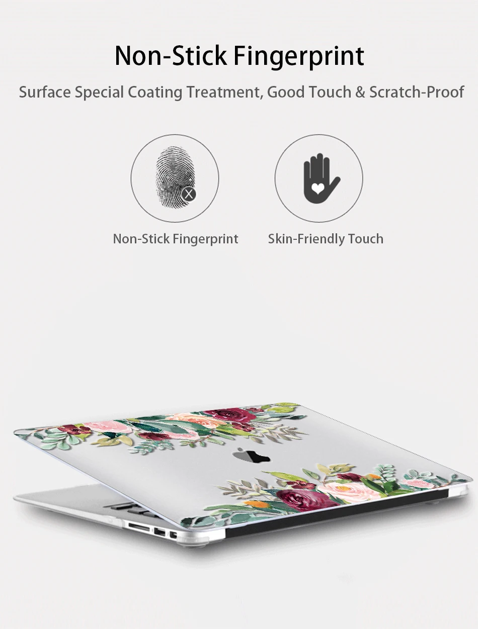 МТТ Акварель Цветы Crystal Case для Macbook Air 13 дюймов retina A1932 для apple macbook pro 13 15 Touch Bar A1989 A1990
