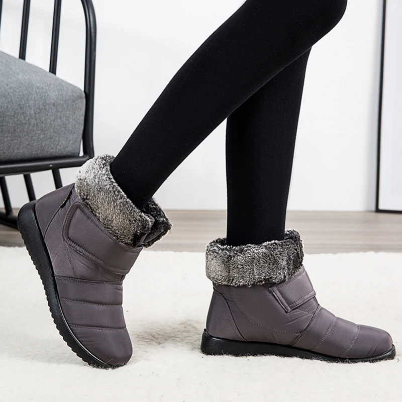 

Snow Boots Women's Boots Non-slip Women Winter Boots Fur Warm Boots For Women Down Waterproof Booties
