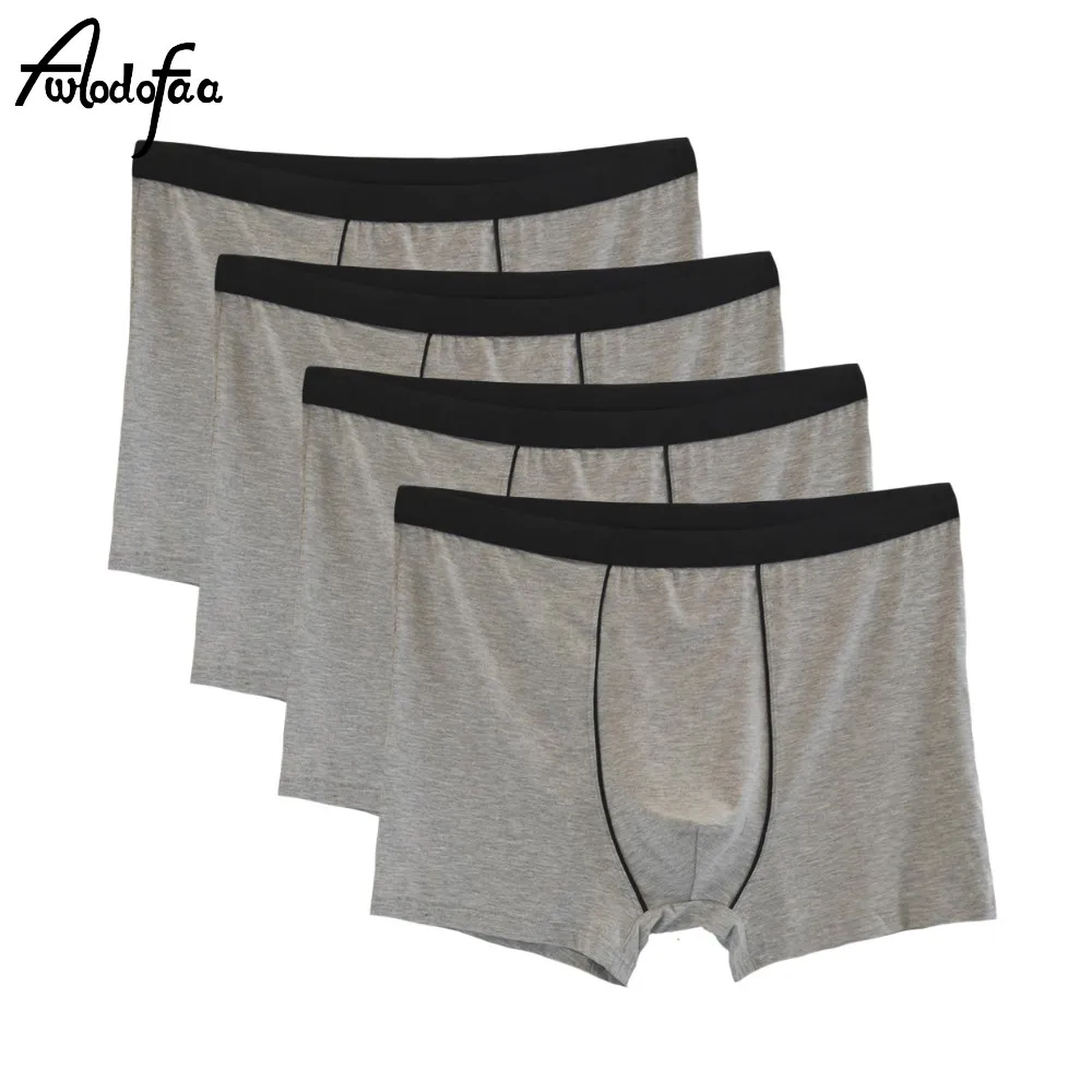 

4Pcs/lot Plus Size Male Underwear Men Underwear Boxers Shorts Cotton Cuecas Boxer Men Solid Underpants Man Boxer Large 7XL-9XL