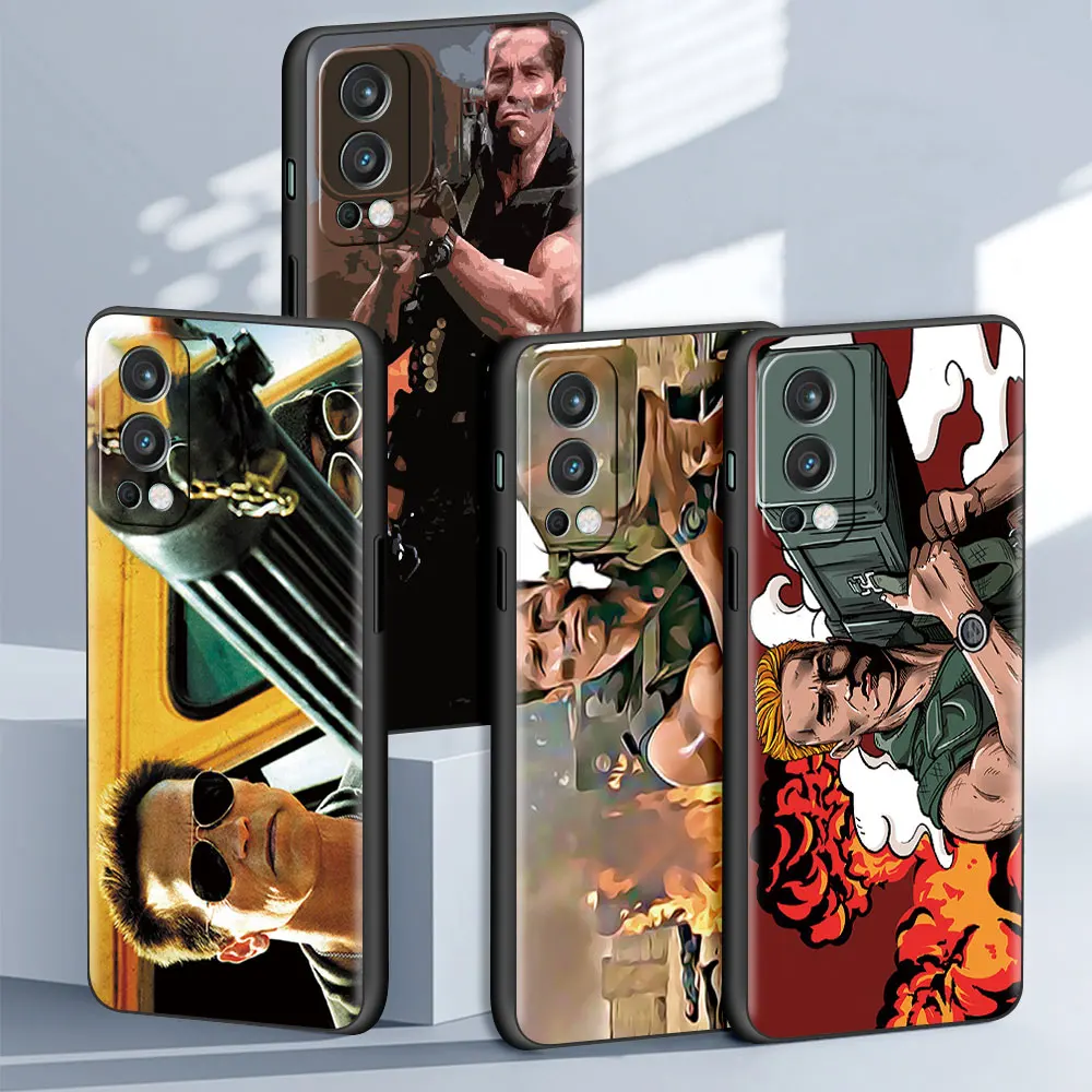 

Mobile Phone Case For OnePlus 8T 8 Nord N10 5G N100 CE N200 2 7 7T 9 Pro 9R Z Soft TPU Cover Arnold Schwarzenegger Commando 1985