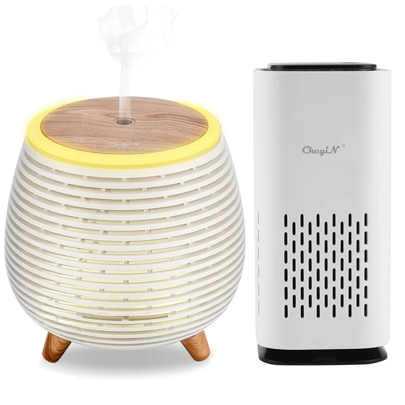 

Mini Electric Ionic Air Purifier Odor Eliminator Air Cleaner Ultrasonic Humidifier Aromatherapy Diffuser Steaming Mist Sprayer