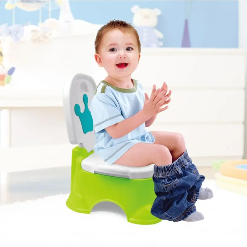 

Childrens Boys Girls Toilet Seat Cute Cartoon Crown Infants Kids Multifunction Training Learning Potty with Footstool