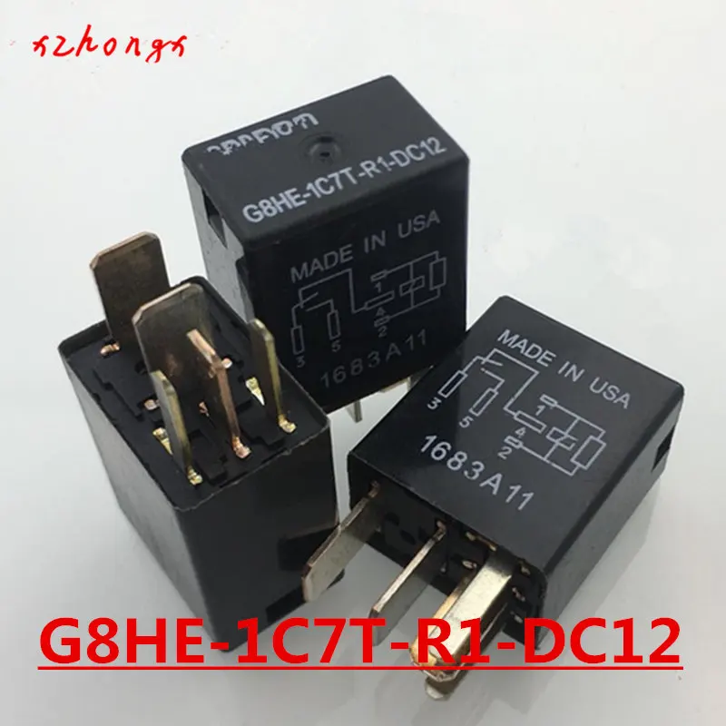 Реле G8HE-1C7T-R1-DC12 G8HE-1C7T-R1-DC12V G8HE-1C7T-R1-12VDC G8HE1C7TR1DC12 12VDC 12 V 5PIN