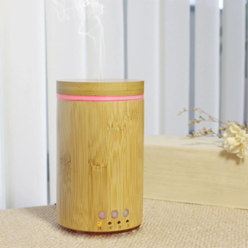 150 мл бамбука увлажнитель воздуха Арома диффузор для эфирных масел с 7 цветов