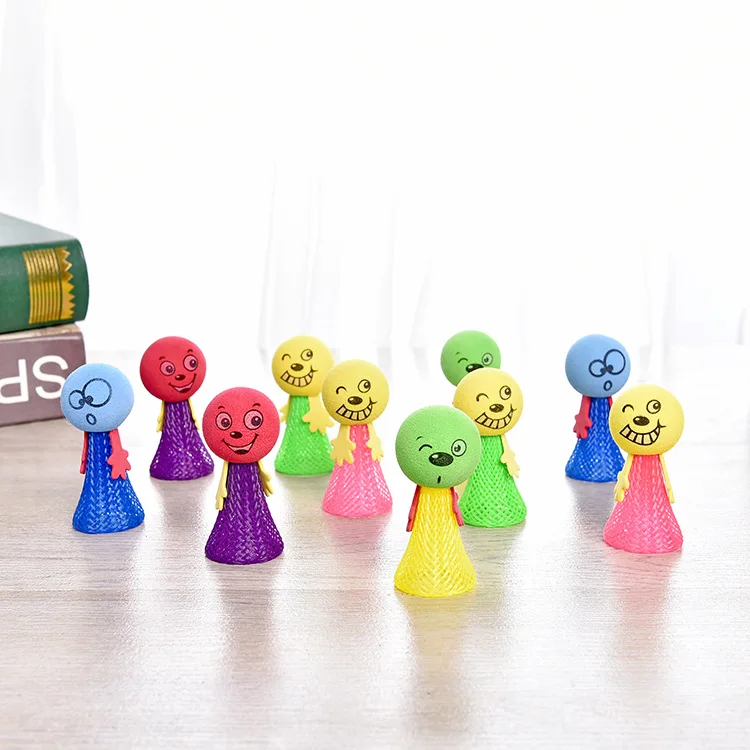 Party Toys EVA Jumping Doll Bounce Elf Spring Catapult Cartoon Cute Expression Anti Stress Relief Novelty Funny Games for Kids | Игрушки и