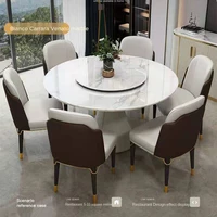 round household dining table and chair combined round dining table with turntable