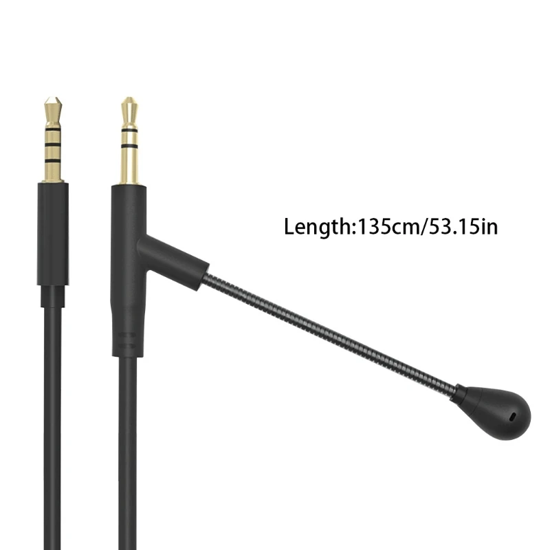 

1Pc 3.5mm Boom Microphone Volume Cable For V-MODA Crossfade M-100 To Gaming Headphone