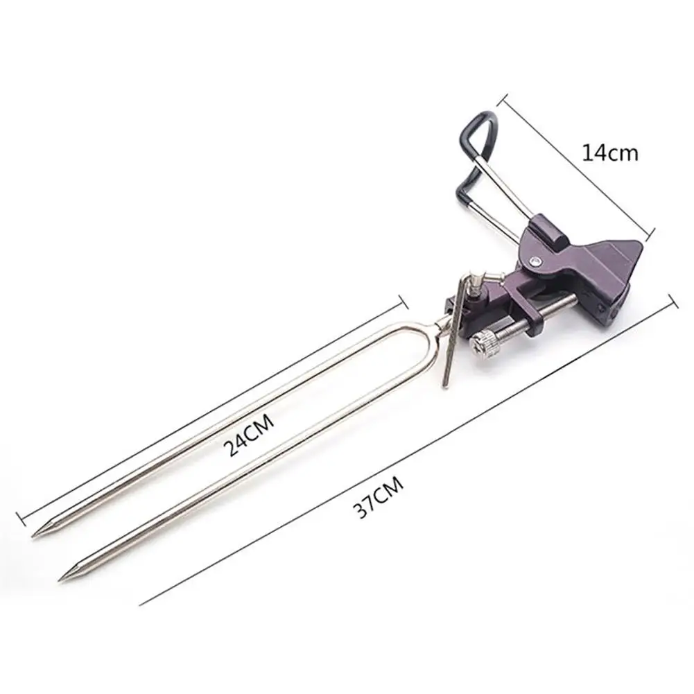 

Universal Adjustable Stainless Steel Fishing Rod Pole Ground Holder Detachable Anti-Slip Long Rod Stand Support Fishing Supplies