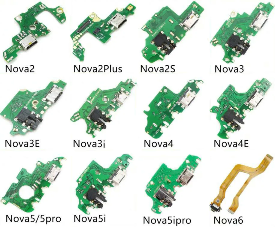 Для Huawei Nova 2 2S Plus 3 3E 3i 4 5 5i Pro 6 6SE Lite USB зарядное устройство порт для зарядки док