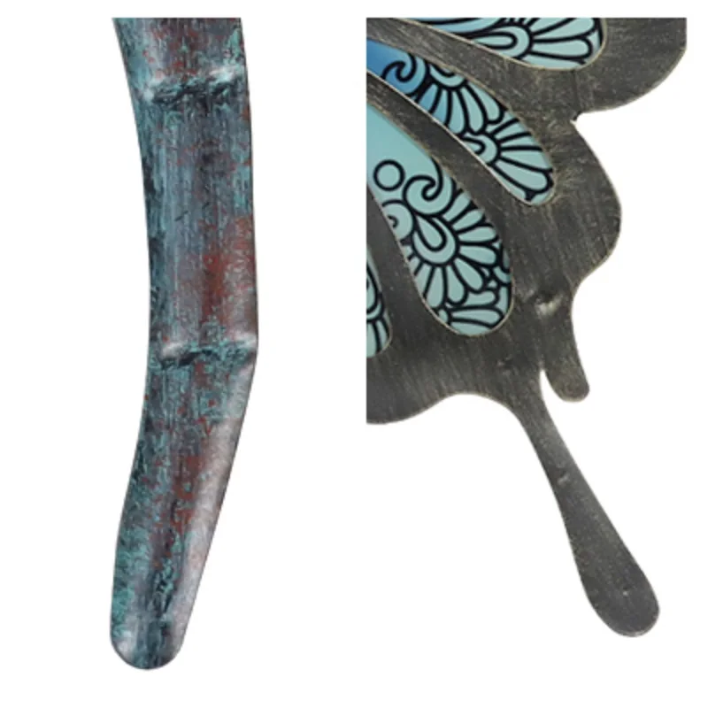 Металлическая стрекоза и бабочка настенное искусство для украшения сада Уличные