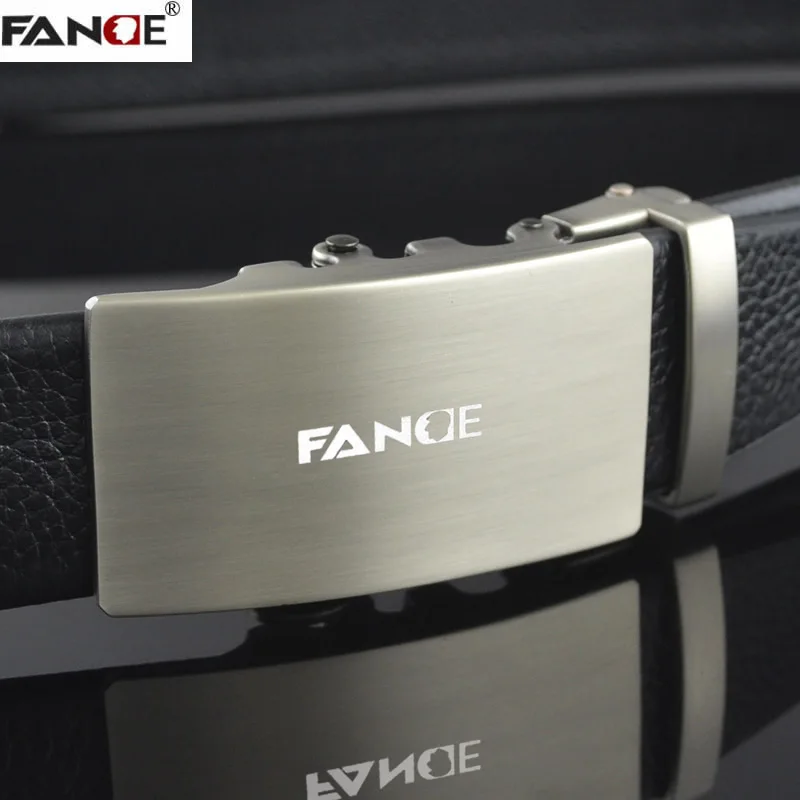 

FANGE men belt leather belt men cowskin leather genuine high quality Fashion designer jeans chain stretch luxury brand FG1506B