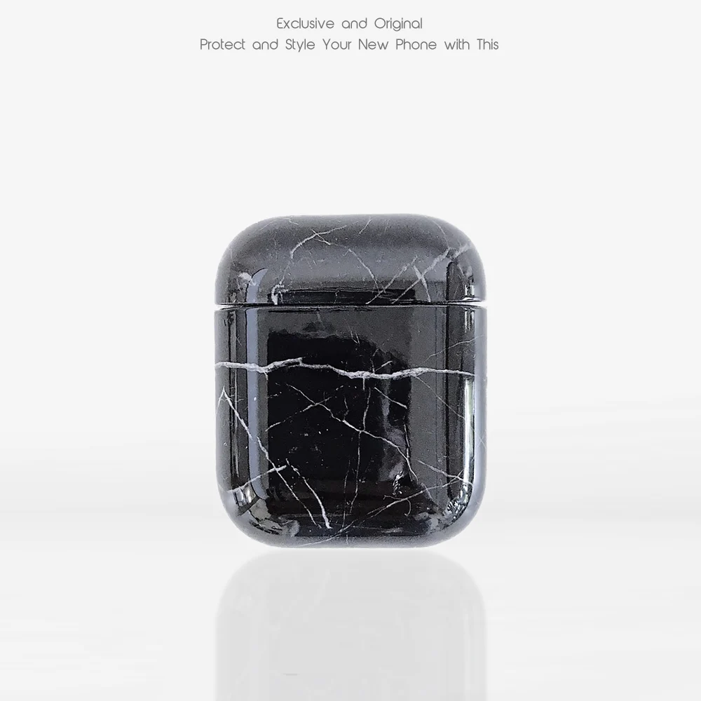 Жесткий ПК чехол для Airpods 2 роскошный защитный наушников Apple airpods 1 Аксессуары