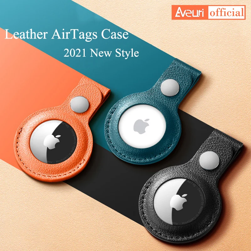 

Роскошный кожаный защитный чехол для AirTag, чехол с защитой от потери, защитный чехол для Apple AirTag, Air tag, чехол-Обложка с определителем местополо...
