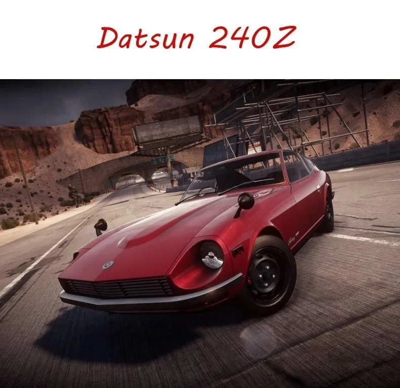 1:18 имитация сплава Nissans Datsun 240Z Спортивная литая под давлением металлическая модель автомобиля с рулевым колесом управления игрушки для детей HotWheele