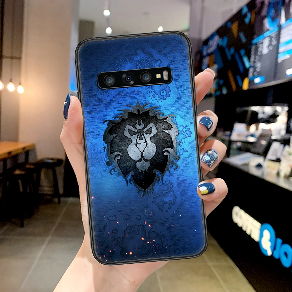 

Game World of Warcrafts Phone Case For Samsung Galaxy Note S 8 9 10 20 Plus E Lite Uitra black Coque 3D Cover Painting Shell