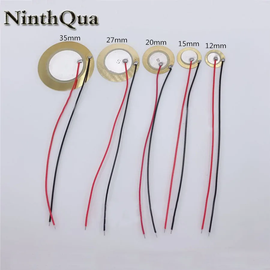 Пьезоэлектрический Пьезозуммер 2 шт. керамическая вафельная пластина диаметром