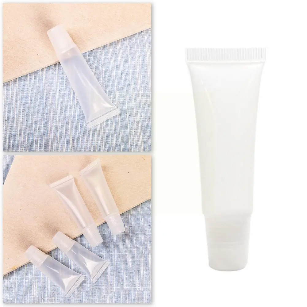 

Cosmetic Tube 5/10g Glossy Plastic Oblique Mouth Screw Tube Cap Empty Cosmetic Container Gloss Transparent Tube Lipstick Li B3F6