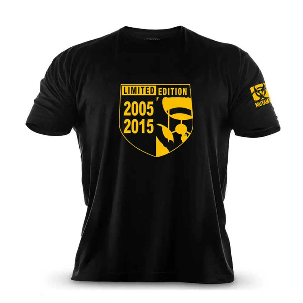 Новинка Спортивная футболка для фитнеса мужская повседневная с коротким рукавом