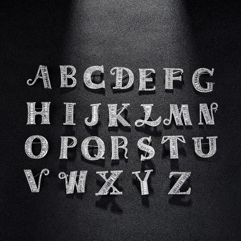 PD брошь A Z в форме буквы двойного назначения Стиль Стразы ювелирные изделия броши