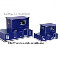 2pcslot blue n 1150 scale architecture model building house for ho train layout and hobby model maker