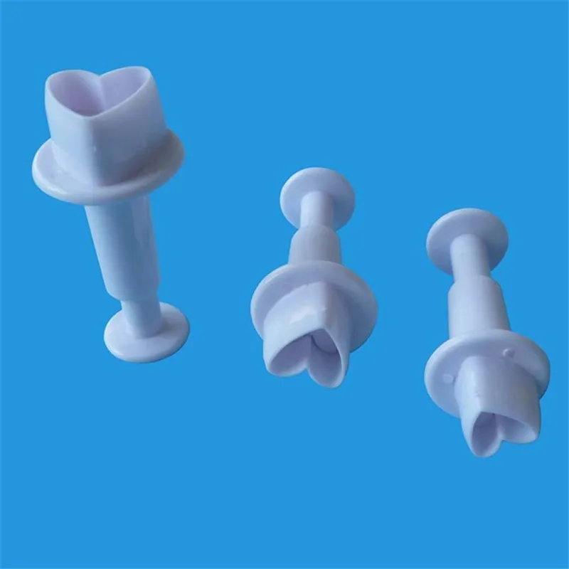 3 шт. в форме сердца формочка для печенья резак помадки Камеди кекса топперы форма