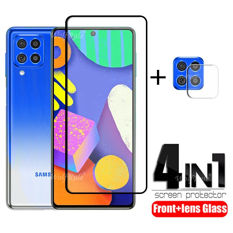 Полное покрытие стекло для Samsung Galaxy M62 стекло для Samsung M62 закаленное стекло Flim HD Защита экрана для Samsung M62 стекло объектива - изображение