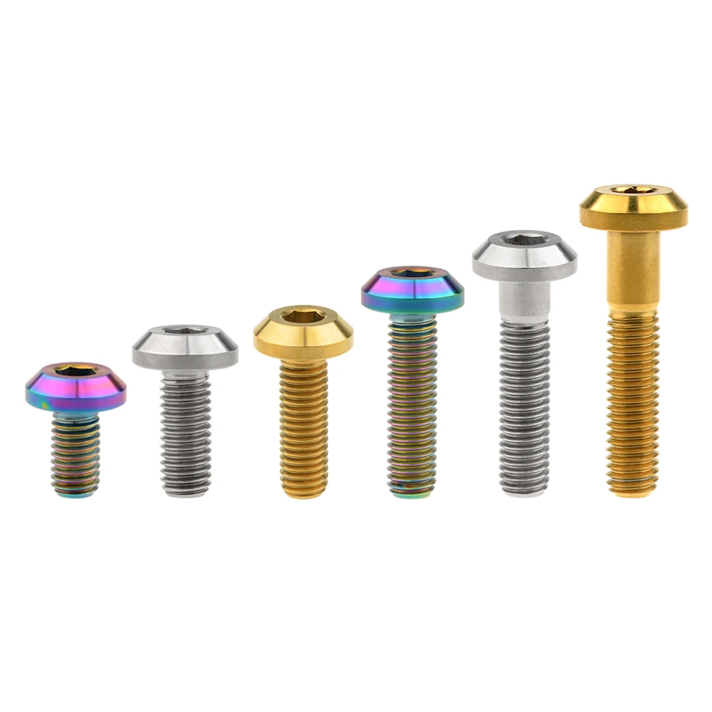 Xingxi титановый шестигранный ключ болт с головкой в форме пуговицы M8x15 20 25 30 35 40 мм Ti