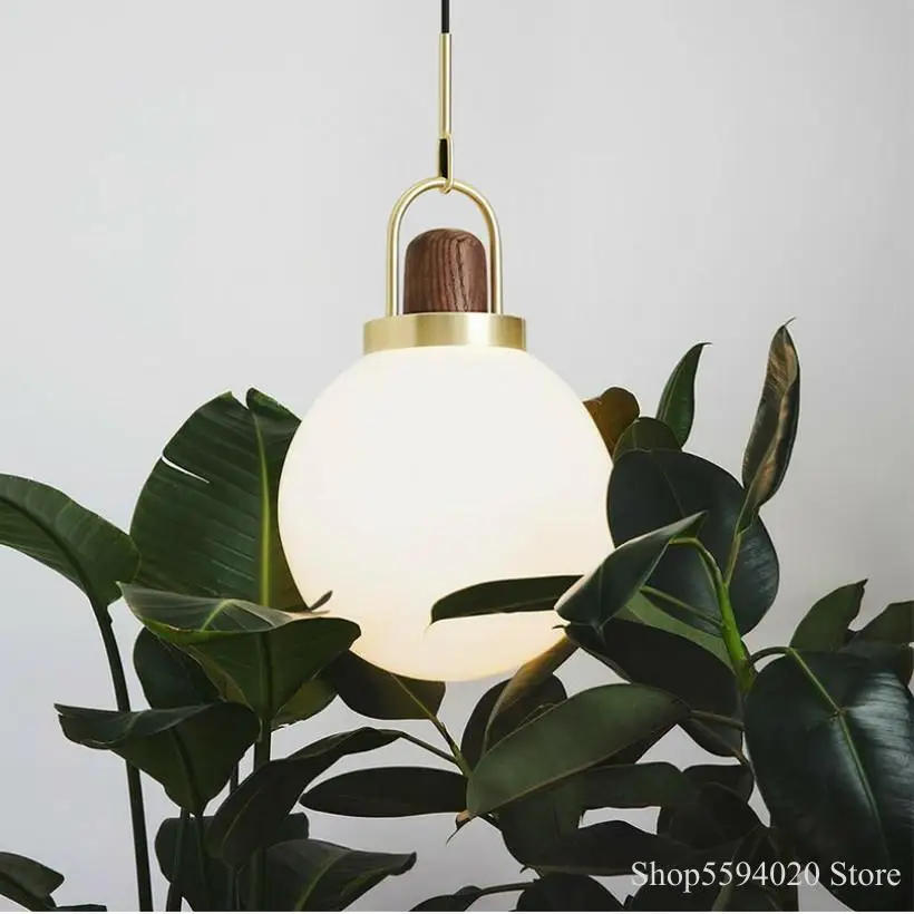 Nordic Design стеклянные шаровые подвесные светильники простой современный