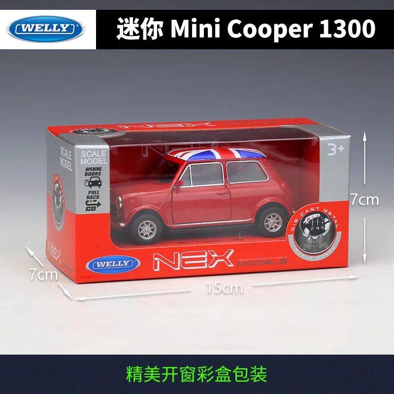 Модель автомобиля Welly 1:36 BMW Mini Cooper 1300 модель из сплава Натяжной автомобиль
