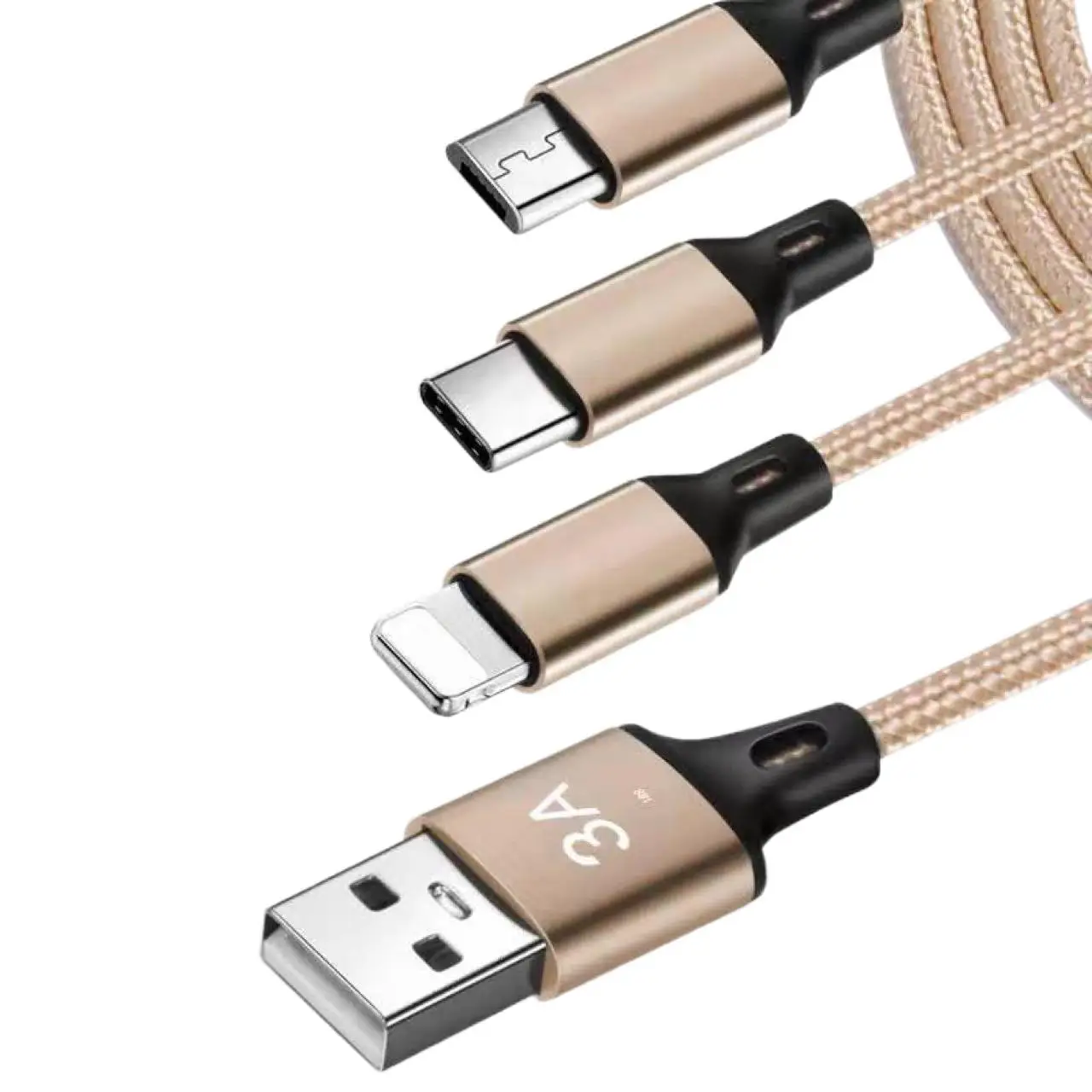 3 в 1 Тип C USB микро кабель 8 Pin мульти зарядное устройство для Samsung Xiaomi Huawei мобильный