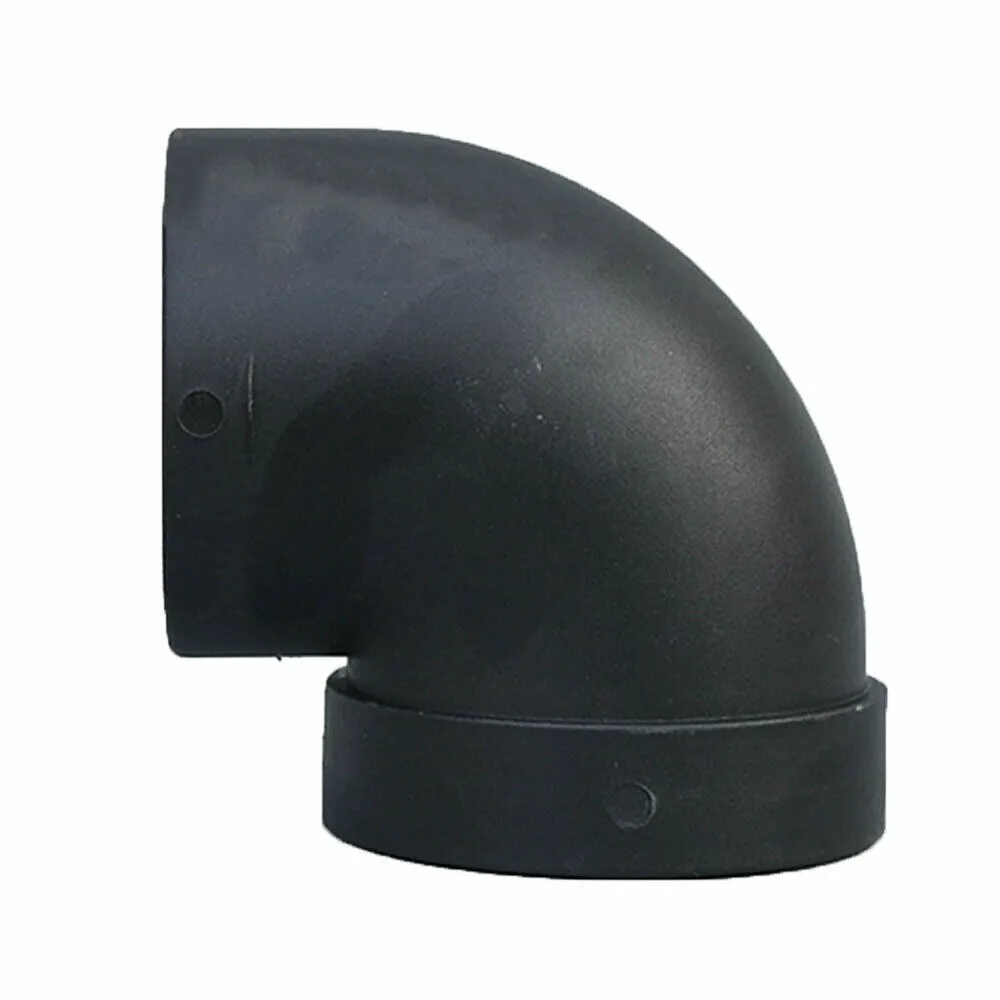 

75mm Black PVC 90° Equal Elbow Connectors Fish Tank Aquarium Drain Inlet Outlet Joints Garden Irrigation Overflow Pipe