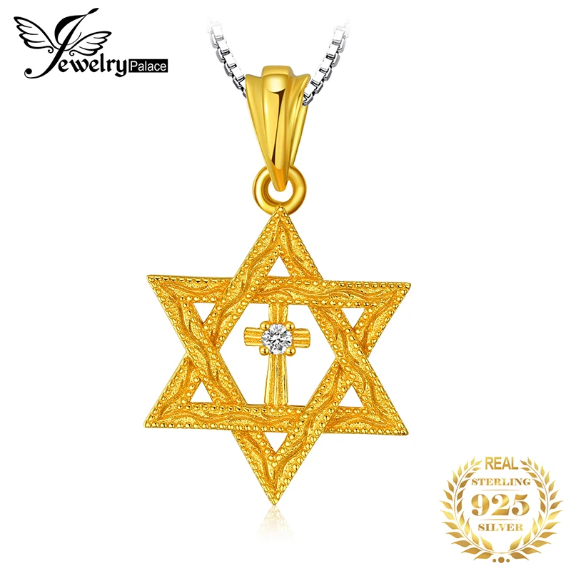 Jдворца звезда Давид серебряный кулон ожерелье 925 Серебряное колье эффектное