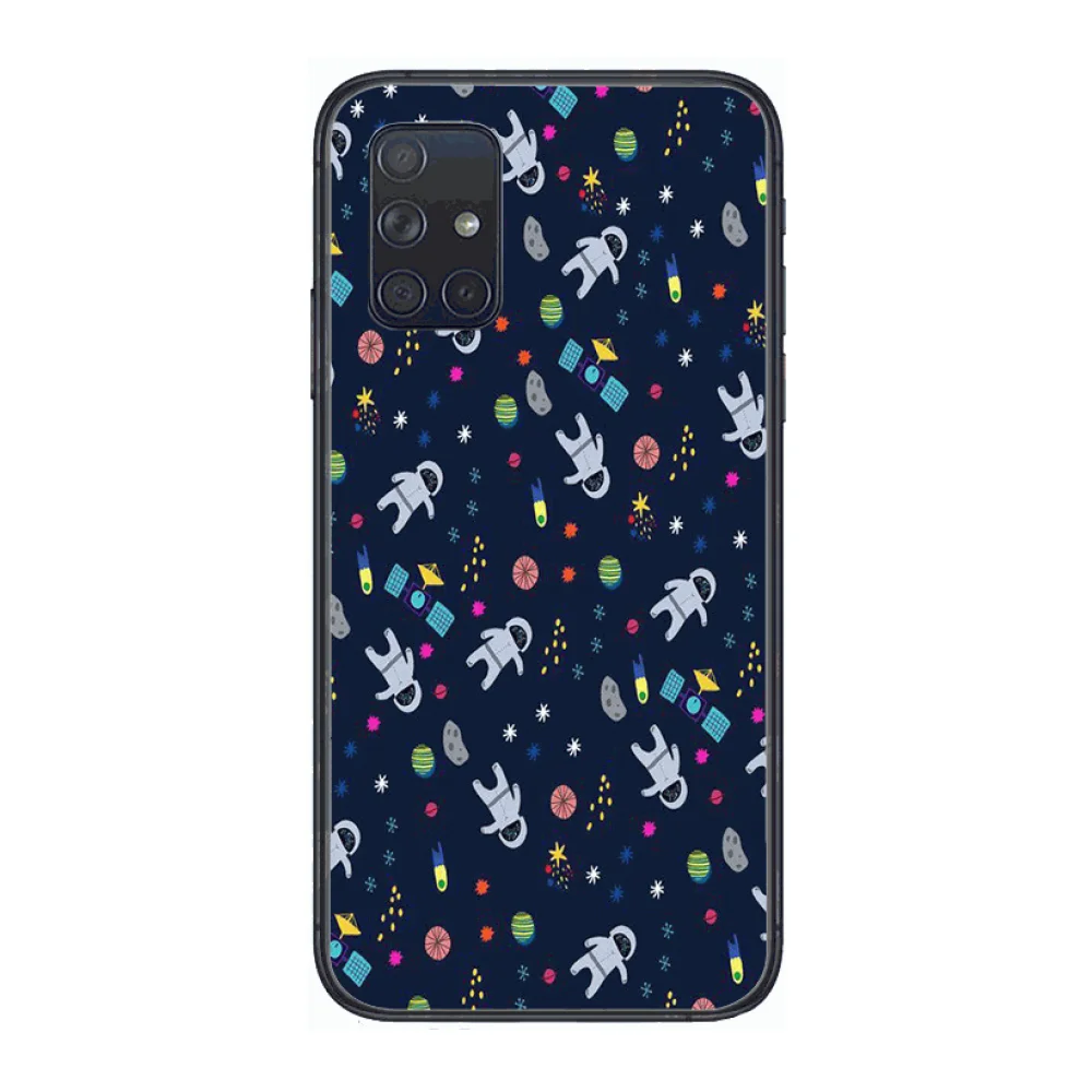 

Cartoon Stars Constellation Phone Case Hull For Samsung Galaxy A 50 51 20 71 70 40 30 10 E 4G 5G S Black Shell Art Cell Cover