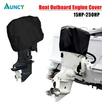 full outboard motor engine boat cover black 210d oxford waterproof anti scratch heavy duty outboard engine protector 15 250hp