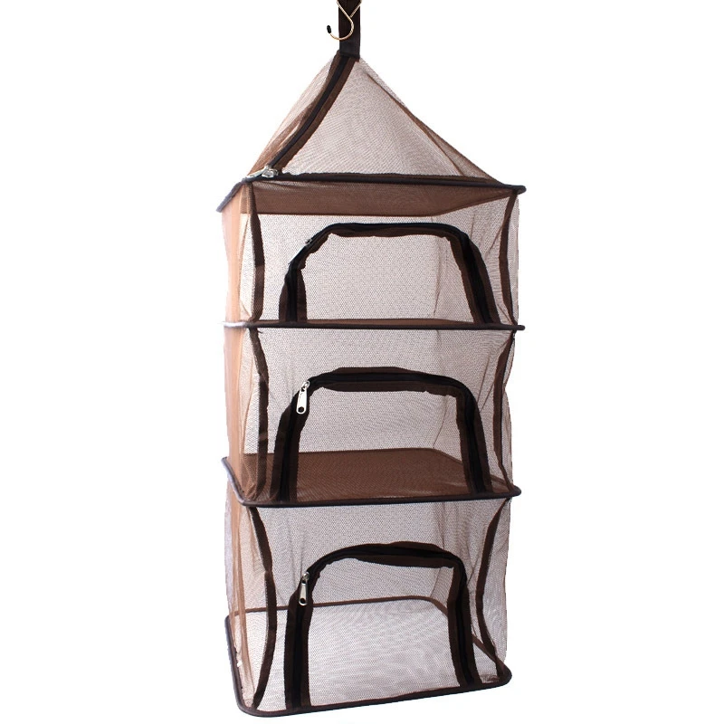 

Outdoor Folding Drying Net Multi-Function Four-Layer Storage Basket Drying Fish Drying Rack