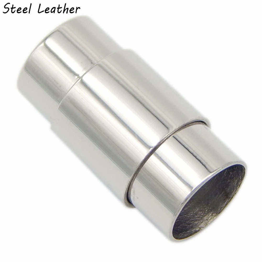 20 шт./лот гравировка логотипа отверстие: 8 мм браслет ожерелье бочка магнитные