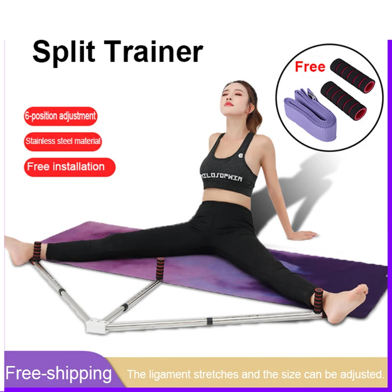 Stainless Steel Split Trainer 6-speed Retractable Ligament Stretch Tip Opener Yoga Dance Split Aid Relax Muscle Resistance Band