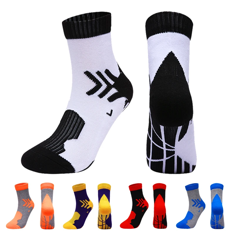 

2021 New Unisex Basketball Socks Breathable Cycling Running Towel Bottom Sport Sweat-absorbent Deodorant Bicycle Football Socks